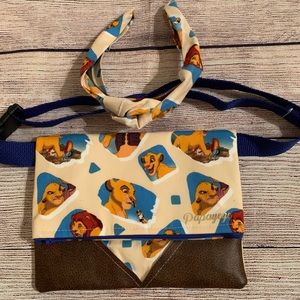 Lion king handmade fanny bag and headband set